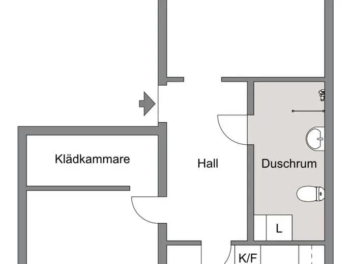 Floor plan for Västerleden 46