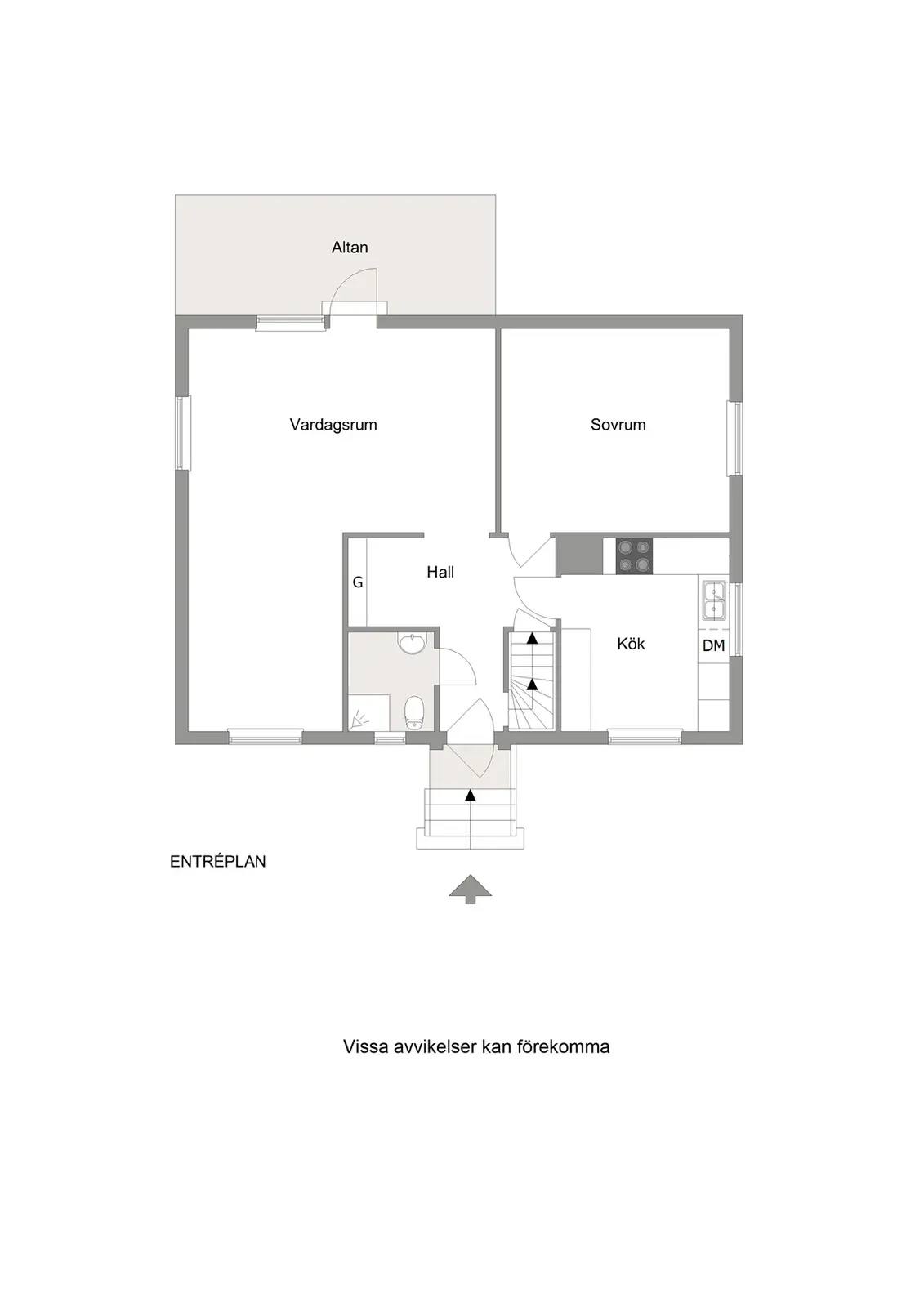 Planritning för Engatan 1