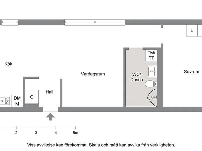 Planritning för Pettersbergsvägen 6