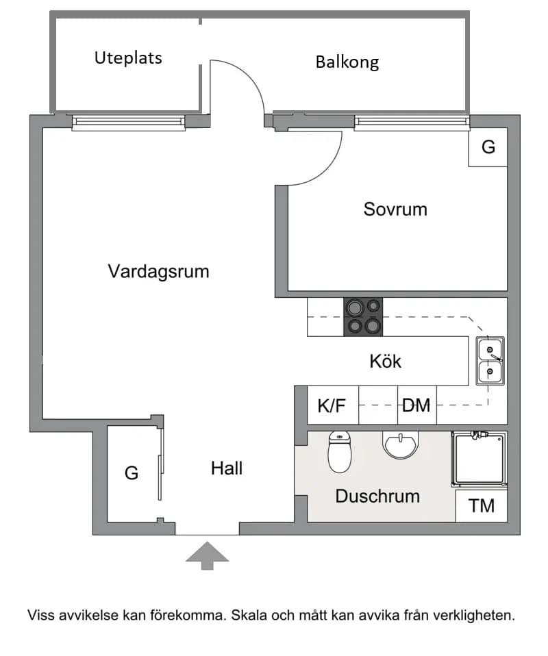 Planritning för Råcksta Gårdsväg 21