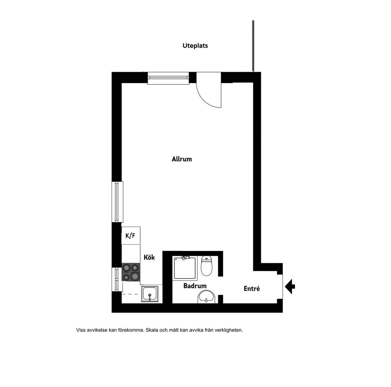 Floor plan for Jämtlandsgatan 150