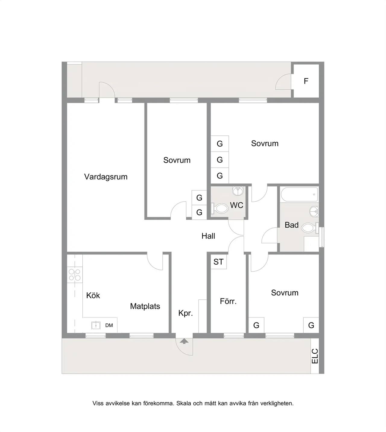 Floor plan for Soprangatan 1