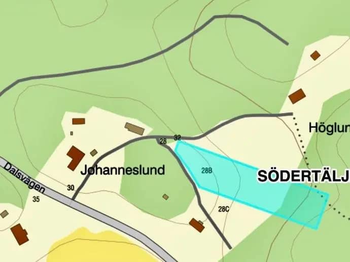 Planritning för Dalsvägen 28B