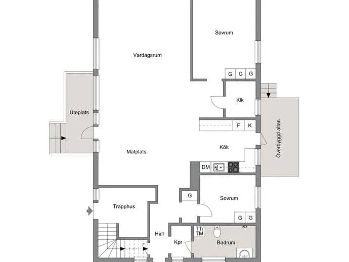 Floor plan for Gamla vägen 9A