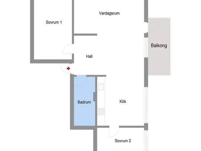Floor plan for Skarpbrunnavägen 209