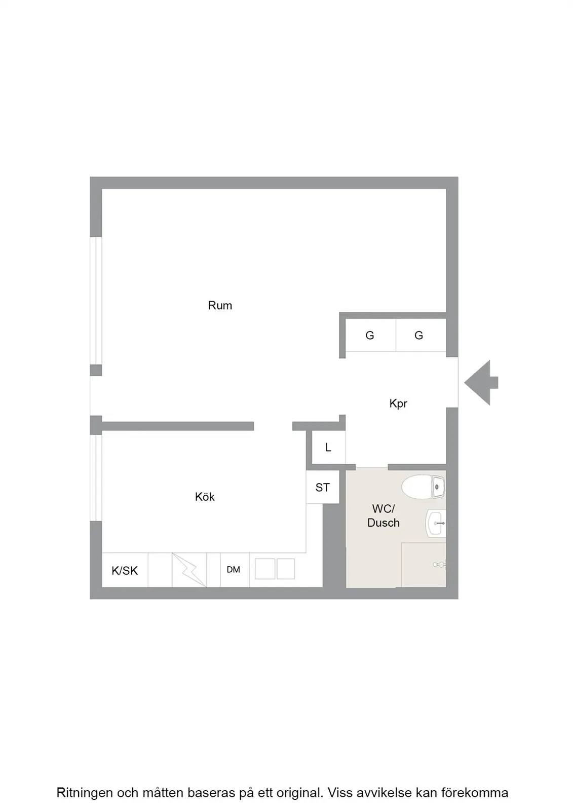 Planritning för Ringvägen 8