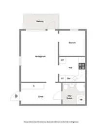 Floor plan for Sjömansvägen 55