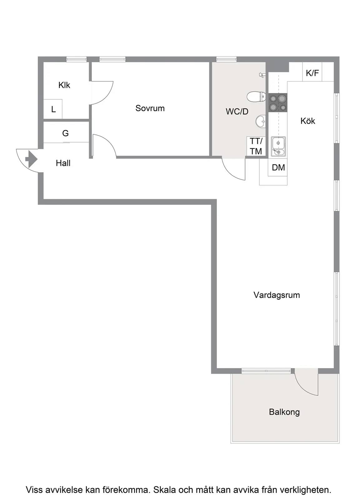 Floor plan for Fyrspannsgatan 183 vån 4 av 4