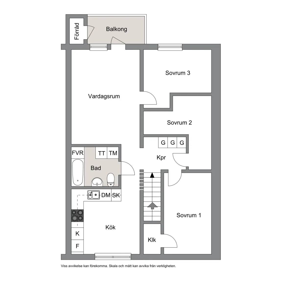 Floor plan for Fäbodgatan 6