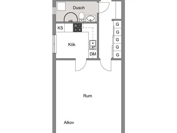 Floor plan for Norregårdsvägen 11A