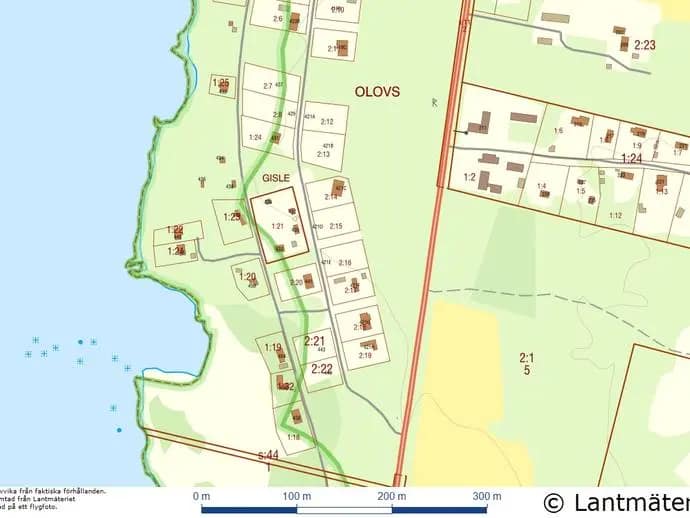 Planritning för Öja Olovs 421E