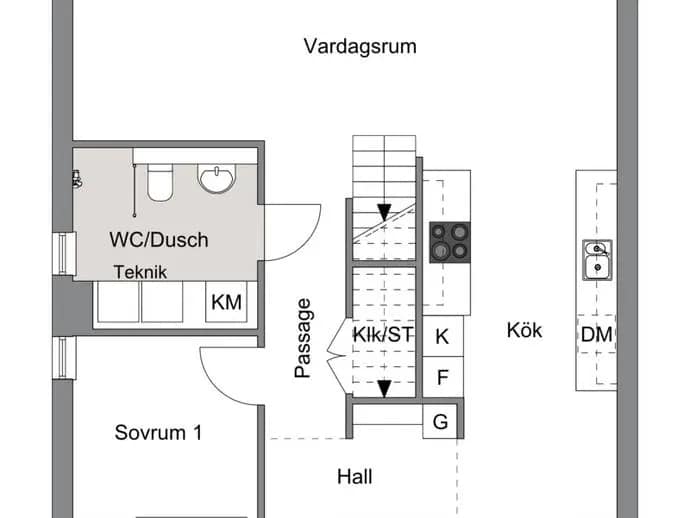 Floor plan for Morgonvägen 2 E