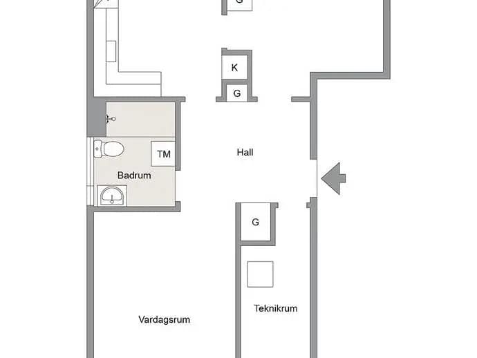 Floor plan for Myntgatan 11