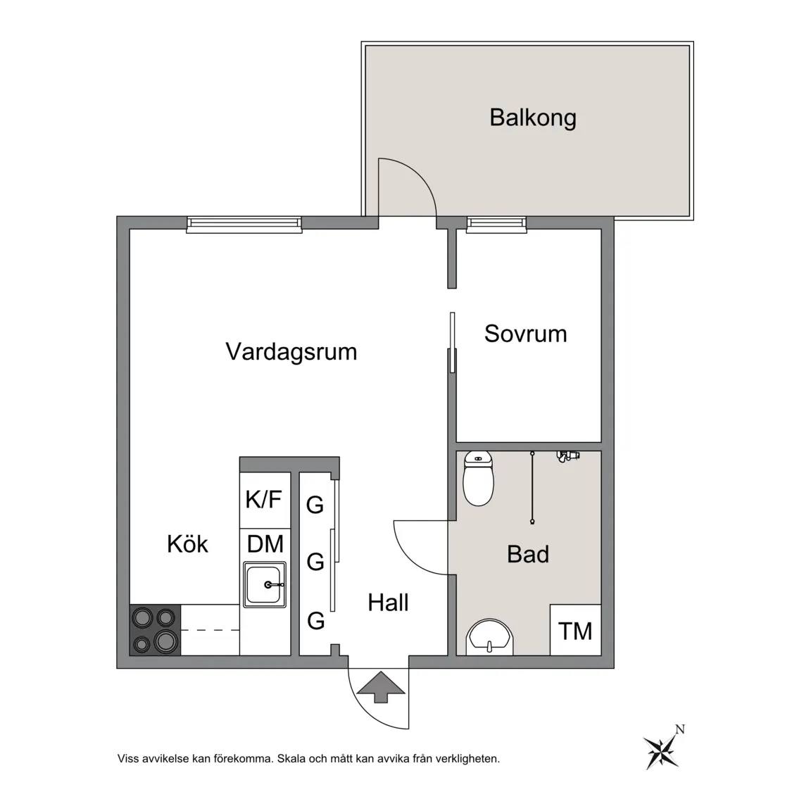 Floor plan for Fruktträdsgatan 11