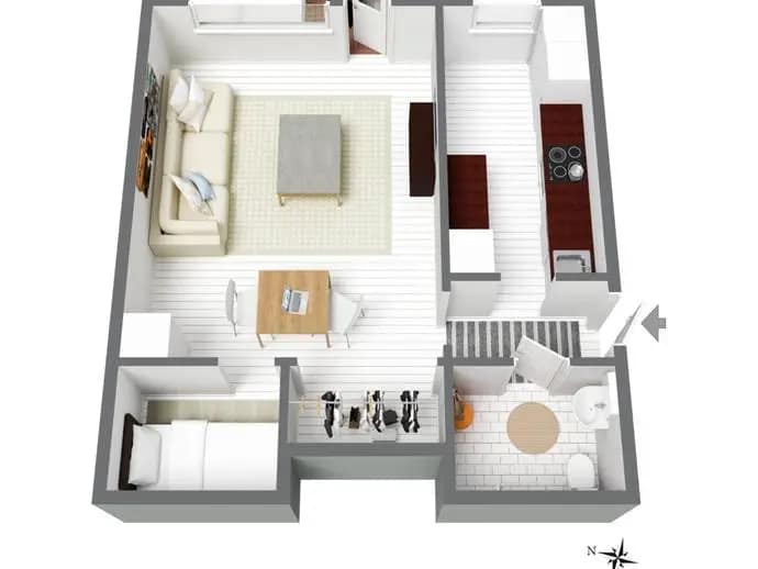 Planritning för Nyköpingsvägen 34B
