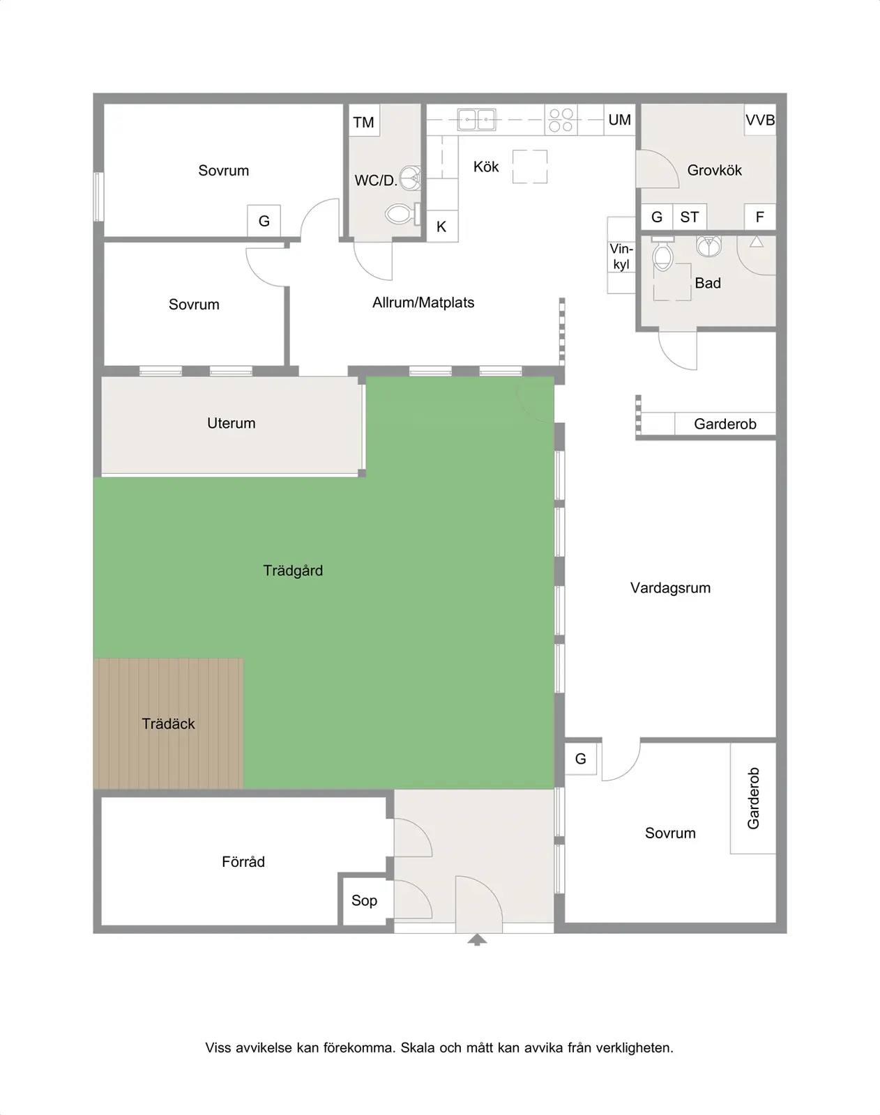 Floor plan for Sidoskeppsgatan 55