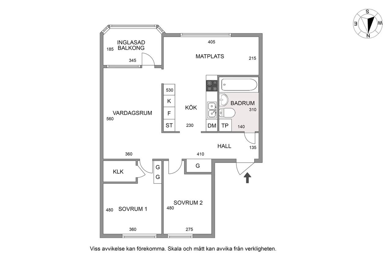 Floor plan for Vikingavägen 46