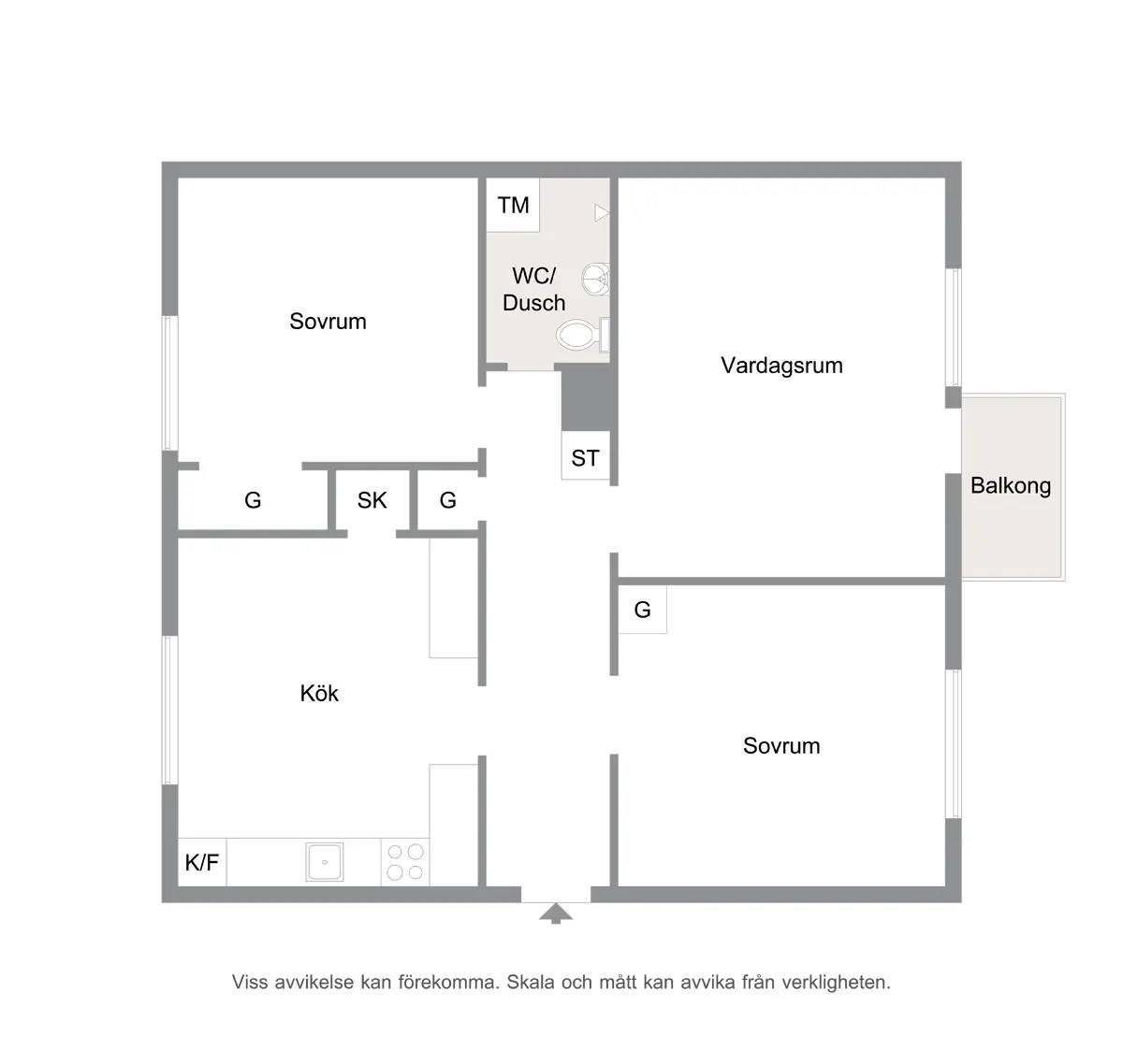 Floor plan for Staniastigen 3 B