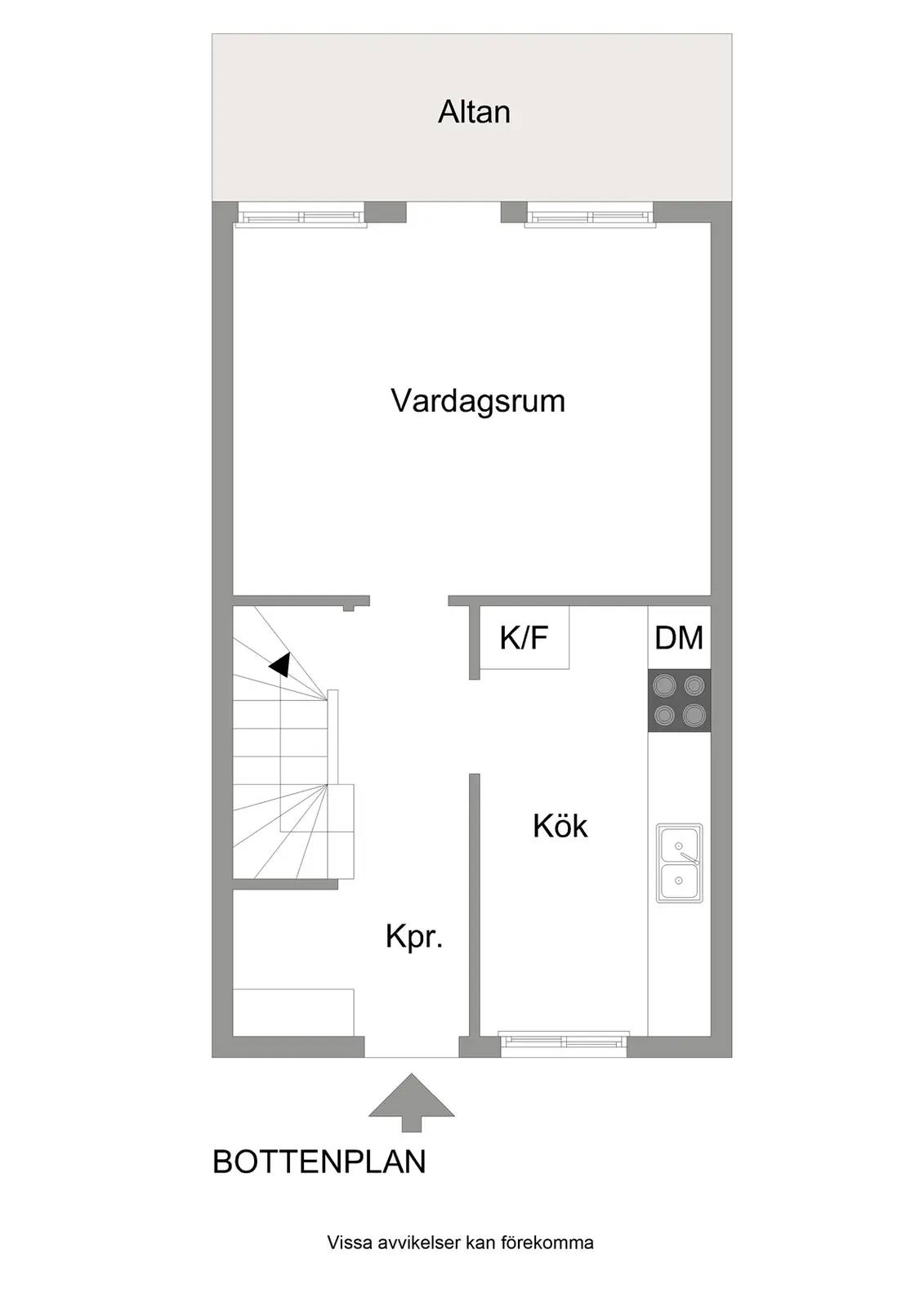 Planritning för Agavägen 19B