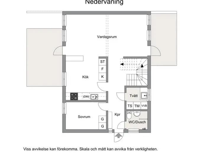 Planritning för Stentorpsgränd 13