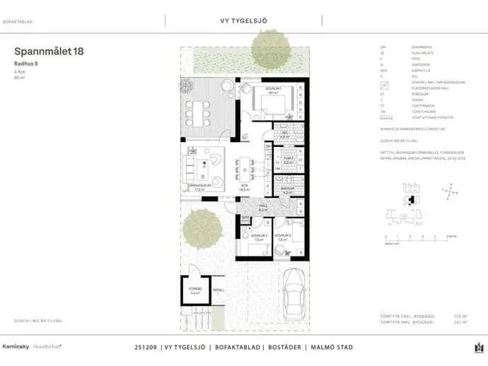 Floor plan for Spannmålet 18