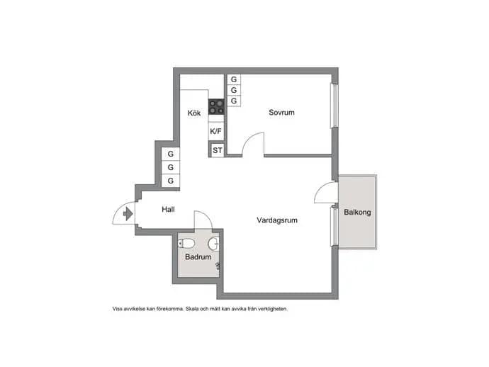 Planritning för Skolgatan 4B
