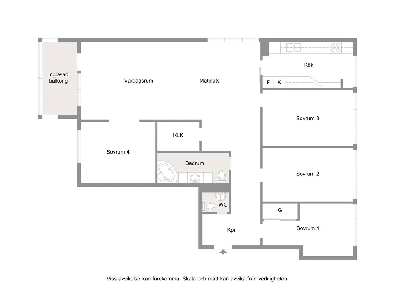 Floor plan for Munkhättegatan 34A