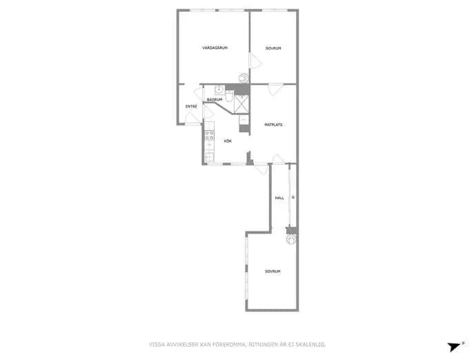 Floor plan for Adelsgatan 12