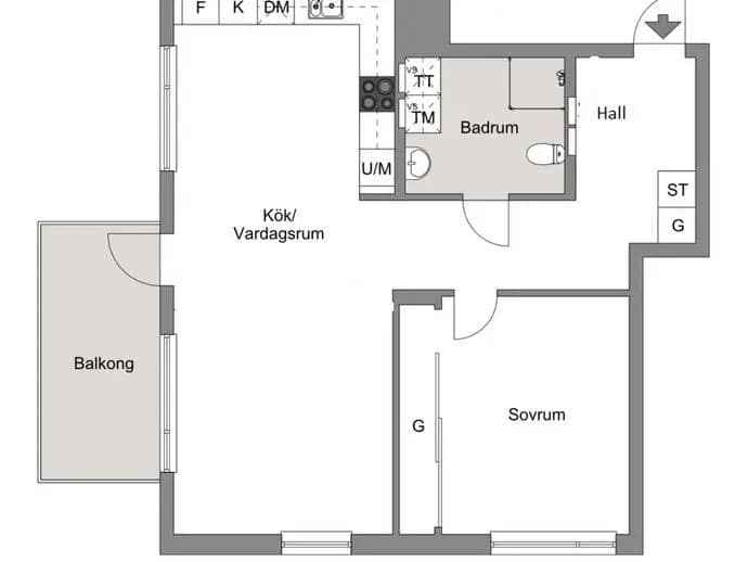Planritning för Solbrinken 11