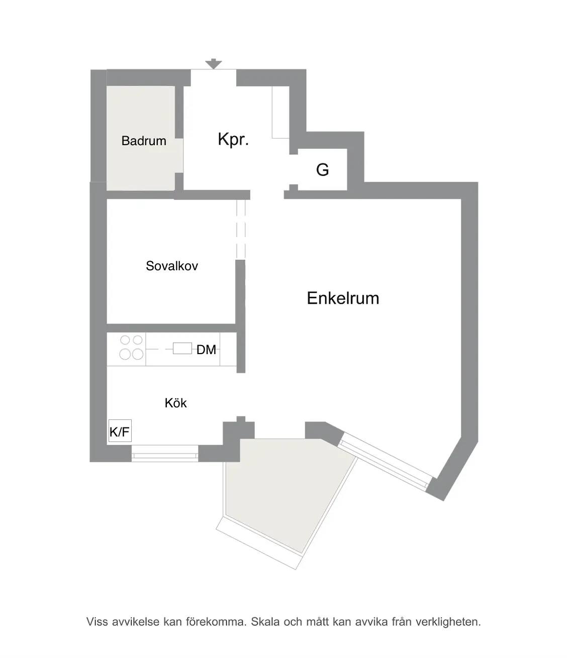 Floor plan for Köpenhamnsvägen 11B