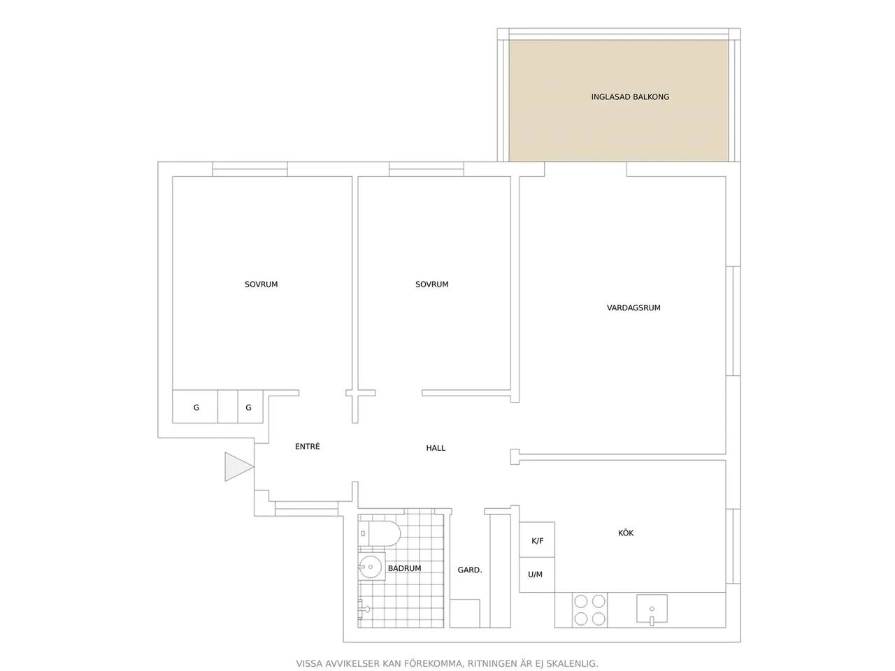 Planritning för Björkhemsgatan 75
