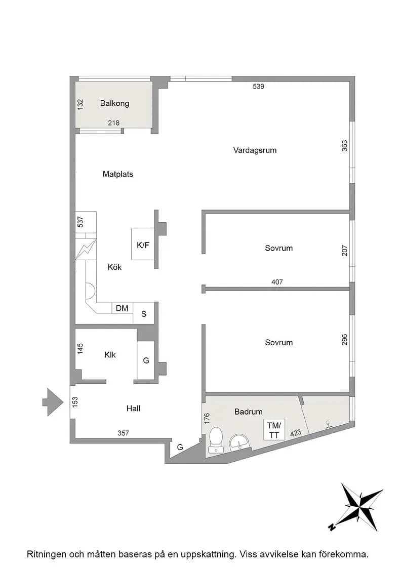 Floor plan for Teleskopgatan 12