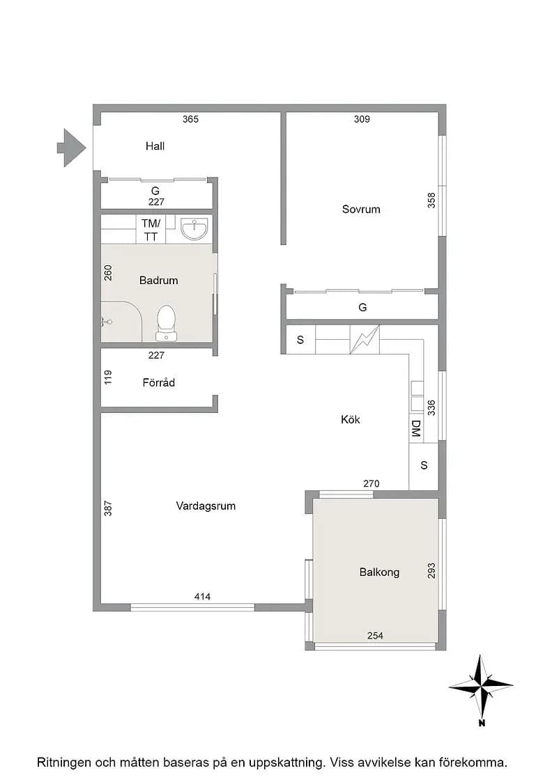 Floor plan for Tellusgatan 41