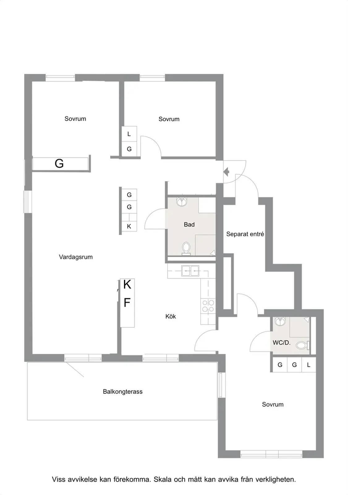 Floor plan for Vagnmakarebyn 4a