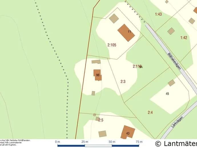 Planritning för Blåhakevägen 9B