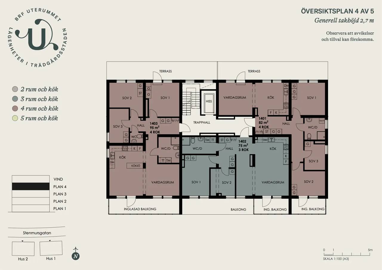 Floor plan for Stenmursgatan 10
