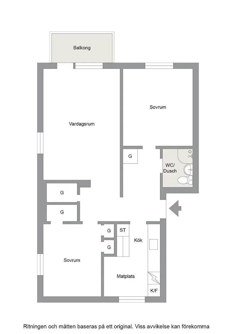Floor plan for Lysingsvägen 10E