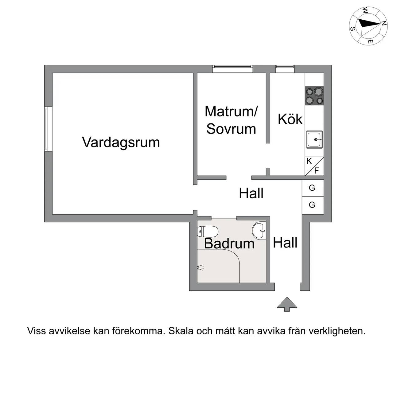 Planritning för Apelgatan 28 A
