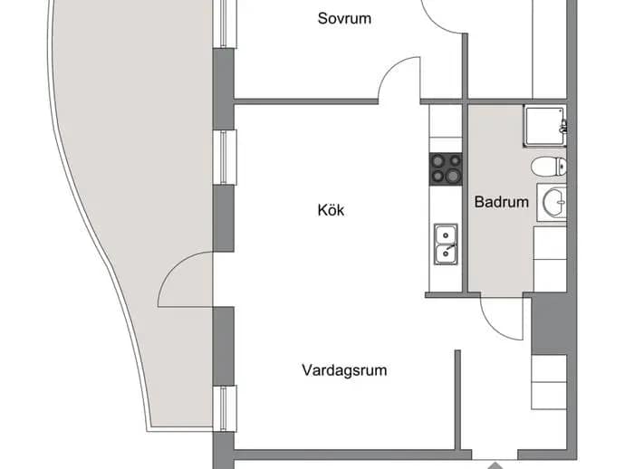 Floor plan for Norrtullsgatan 12