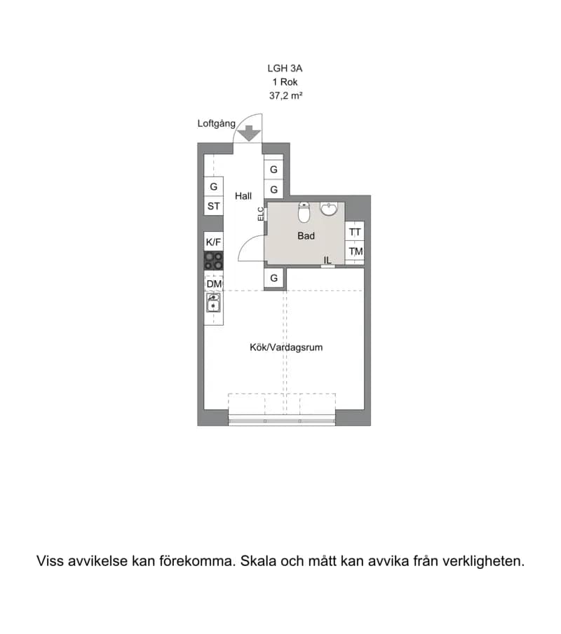 Floor plan for Boråsvägen 29 lägenhet 1406