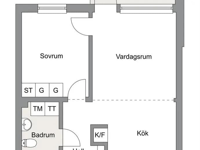 Planritning för Växthusvägen 19
