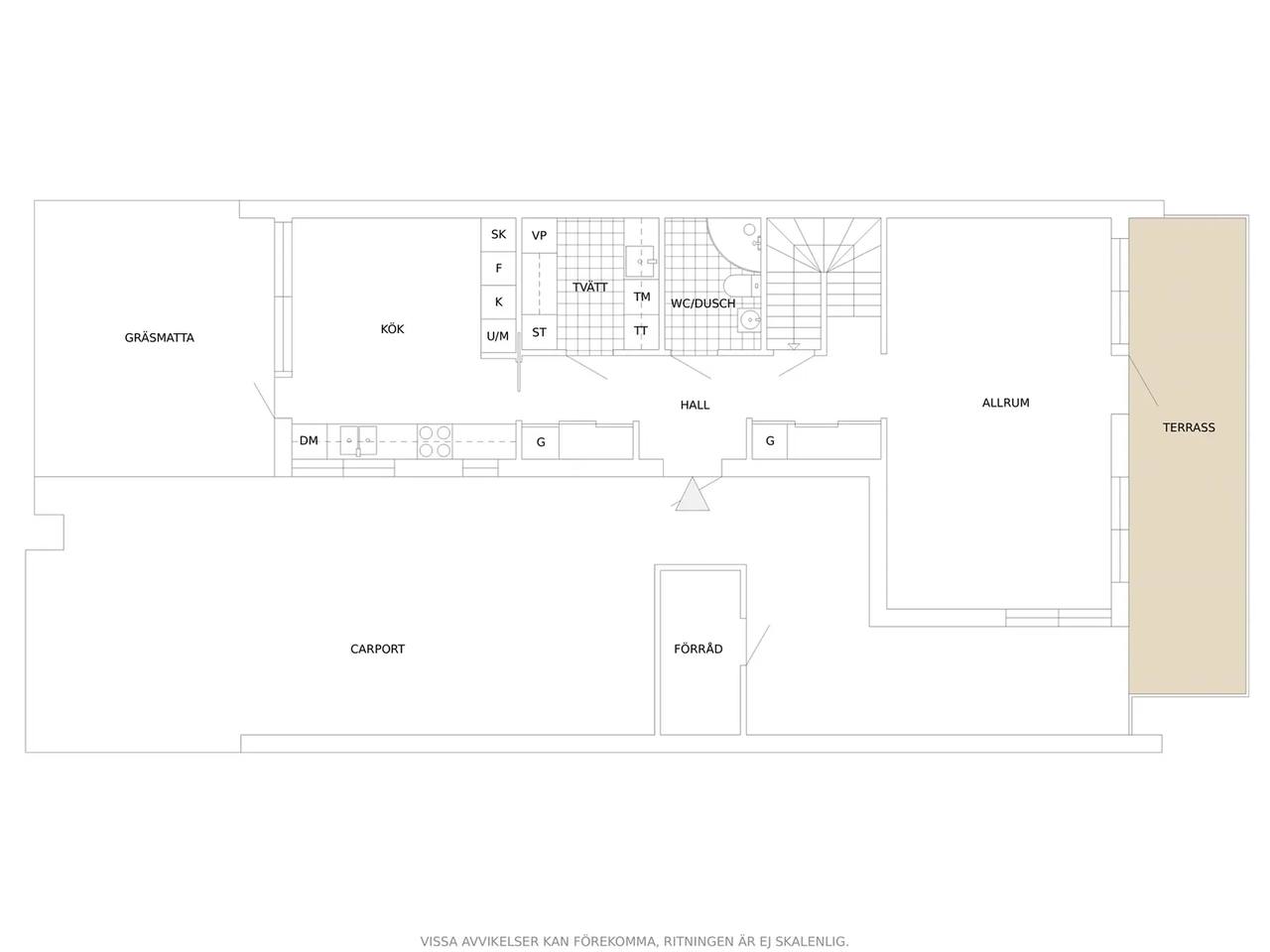 Floor plan for Bullerbygatan 3 A