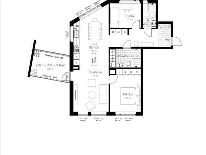 Floor plan for Fyllerydsvägen 2