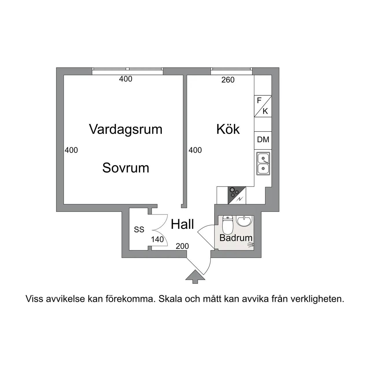Planritning för Albrektsvägen 96