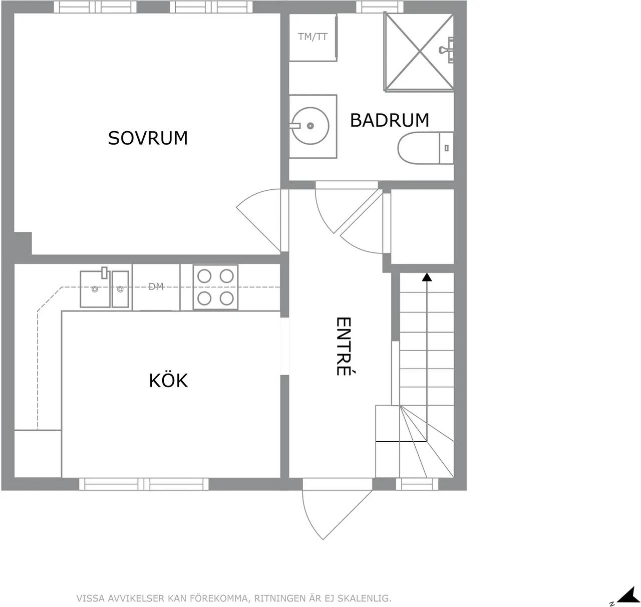 Floor plan for Thorslundsgatan 1D