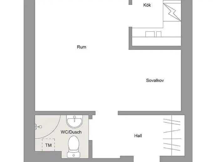 Floor plan for Hårdvallsgatan 10