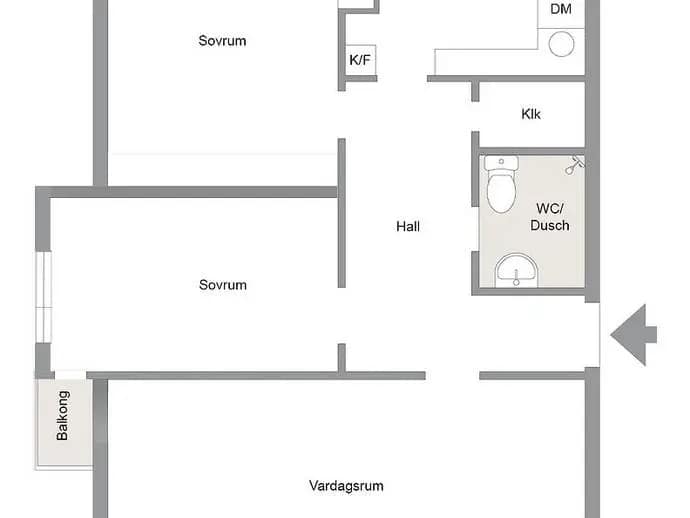 Planritning för Strömgatan 43