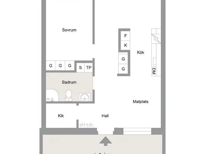 Floor plan for Målarevägen 13