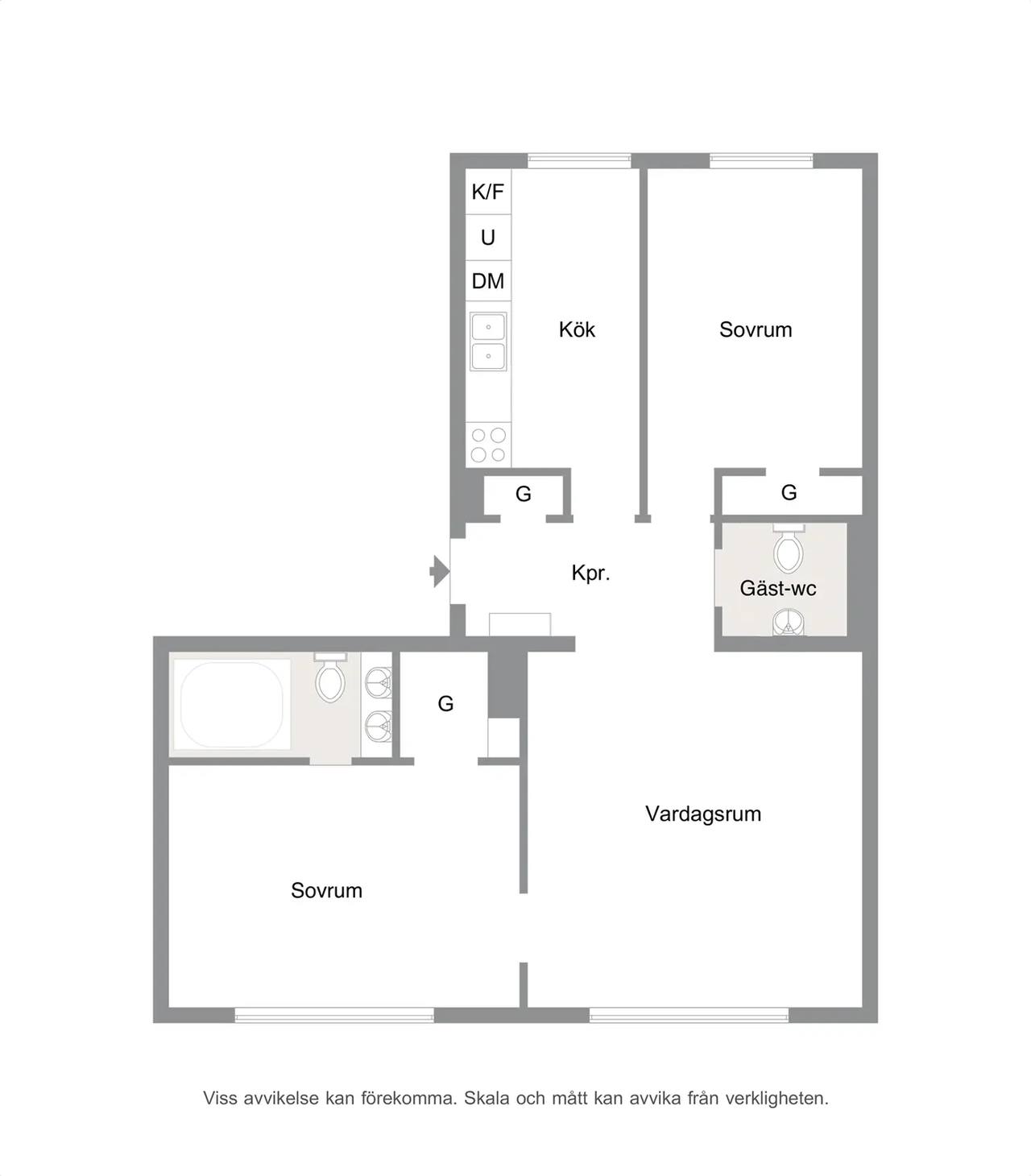 Floor plan for Lundavägen 77C