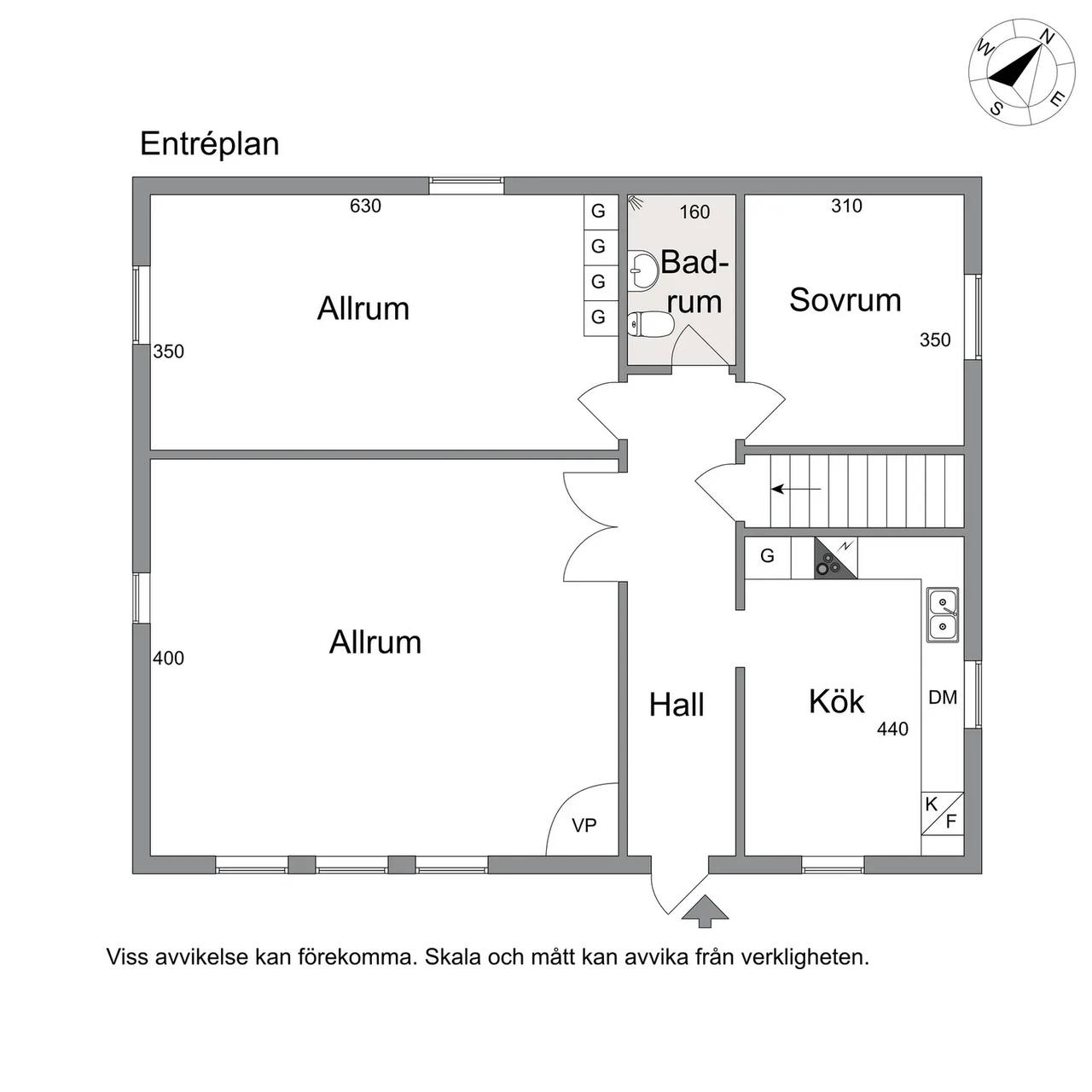 Planritning för Radhusvägen 7